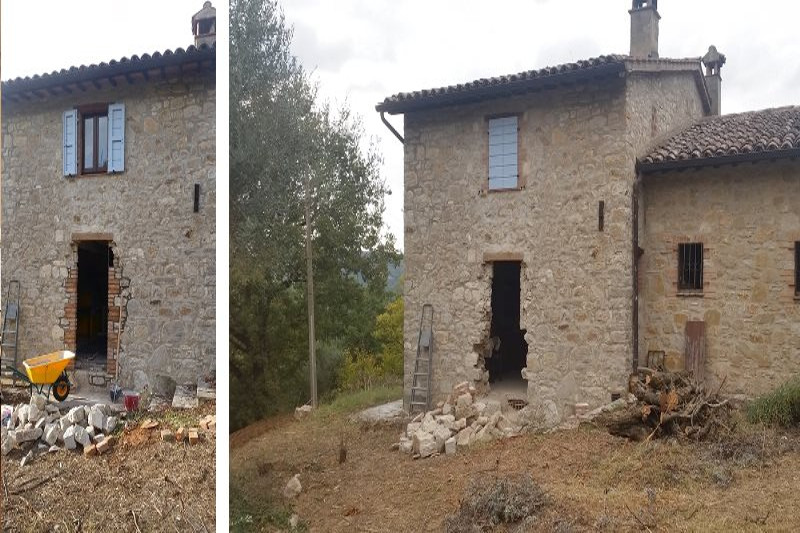 Un prima e dopo lavori al monte castello di vibio.ristrutturazione ... Ristrutturazione casa prima e dopo