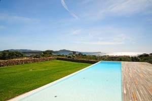 Vista panoramica dalla piscina