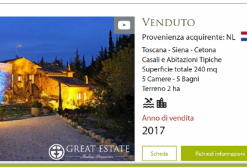 Great Estate da il benvenuto al 2018 con la vendita di casale “Il Felceto”