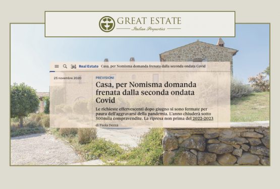 Il Sole 24 Ore: Homes, according to Nomisma, the demand has been damped by Covid second wave