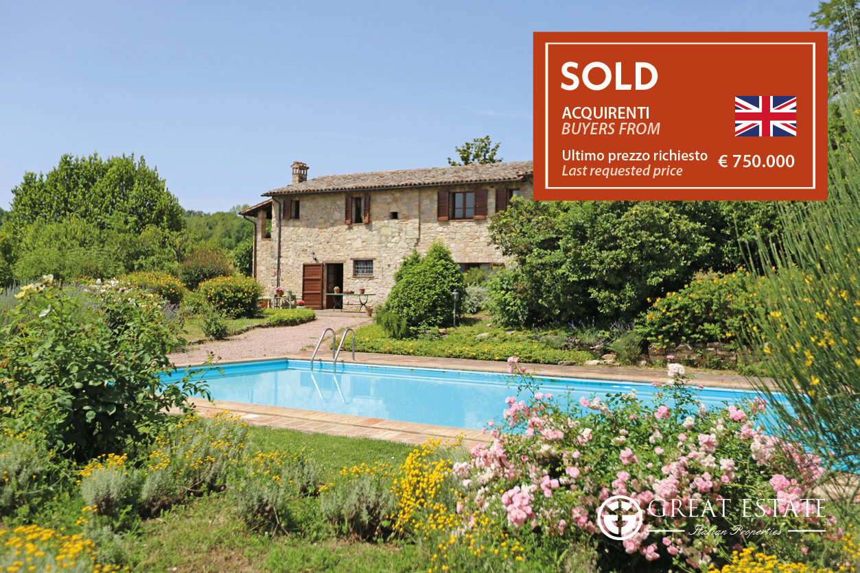 Еще одна сделка Great Estate в Умбрии: продажа “La Vista Su Todi E Montecastello”