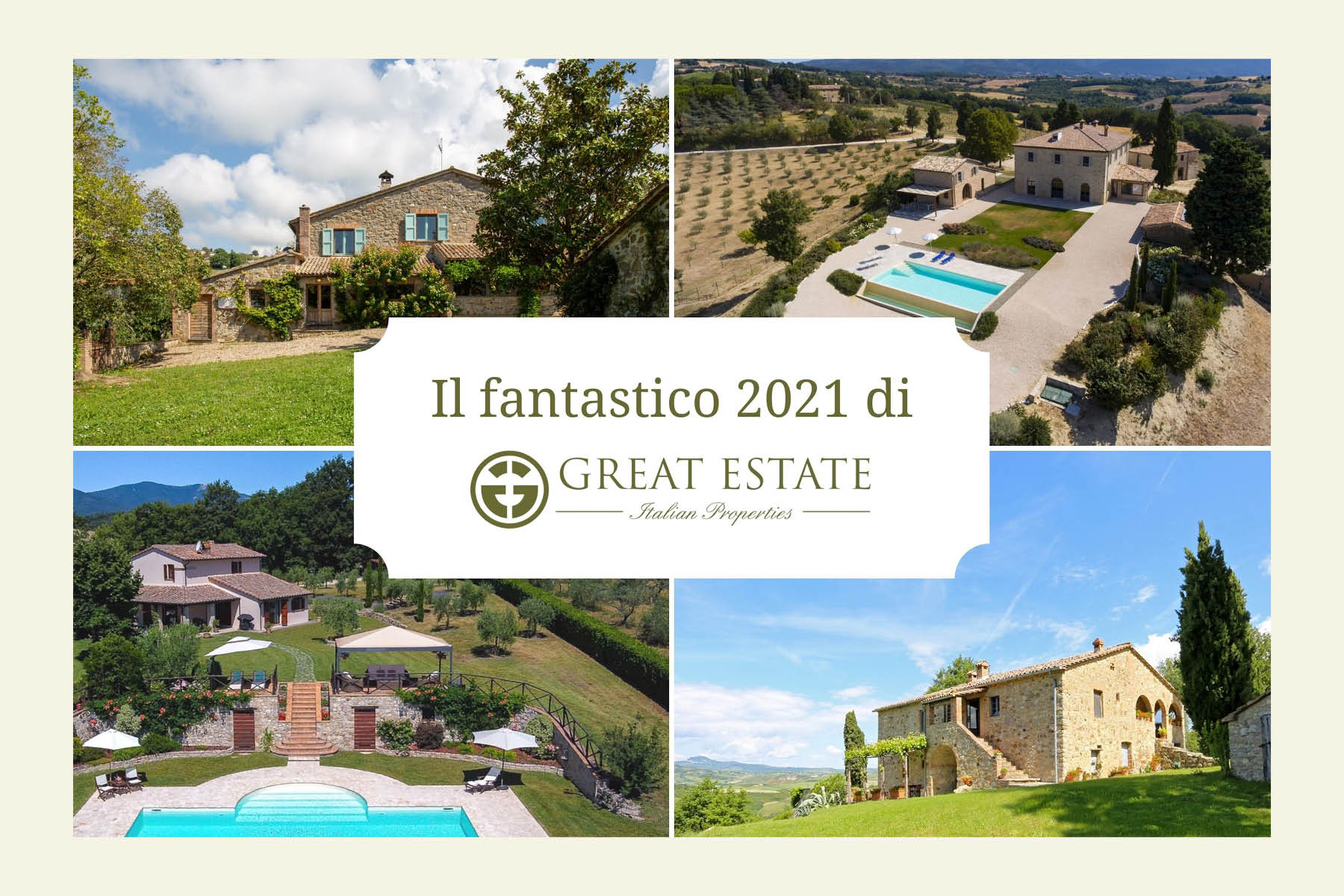 2021, A FANTASTIC YEAR FOR THE GREAT ESTATE NETWORK: SALES BOOM IN UMBRIA AND TUSCANY