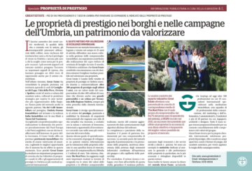 THE ENHANCEMENT OF UMBRIAN EXCELLENCES: GREAT ESTATE ON CORRIERE DELL’UMBRIA